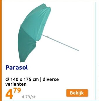 Action Parasol 140 x 175cm aanbieding