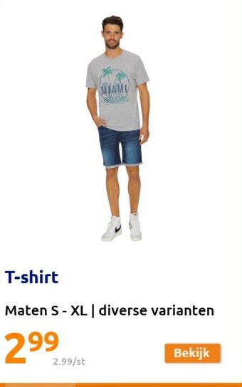 Action T-shirt aanbieding