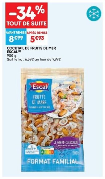 Leader Price Cocktail De Fruits De Mer Escal aanbieding