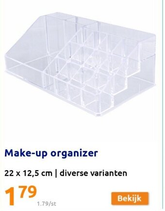 Action Make-up organizer aanbieding