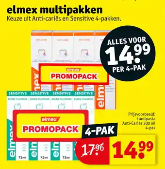 Kruidvat Elmex multipakken aanbieding