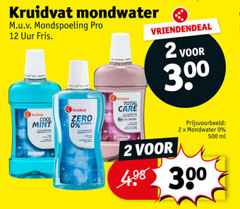 Kruidvat Mondwater aanbieding