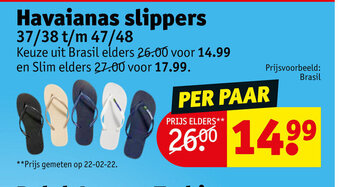 Kruidvat Havaianas slippers aanbieding