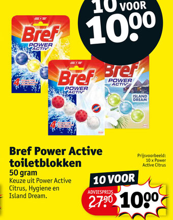 Kruidvat Bref Power Active toiletblokken aanbieding