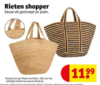 Kruidvat Rieten shopper aanbieding
