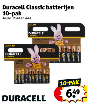 Kruidvat Duracell Classic batterijen 10-pak aanbieding