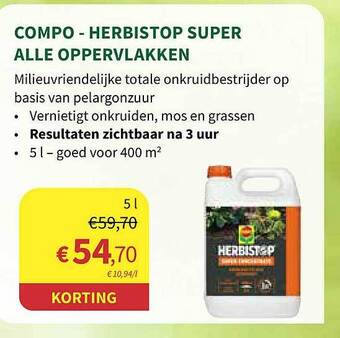 Compo Herbistop Super Alle Oppervlakken