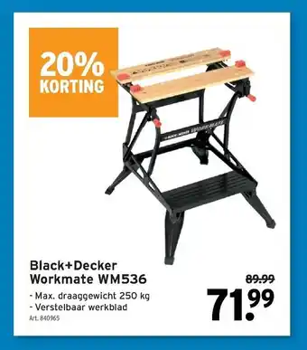 GAMMA Black+Decker Workmate WM536 250 kg aanbieding