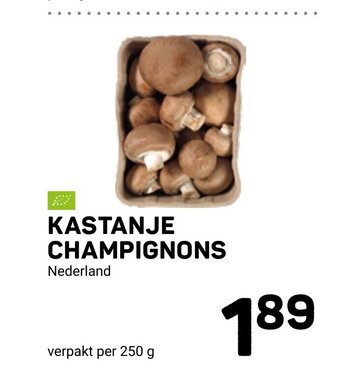 Kastanje champignons per 250 g