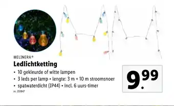 Lidl Melinera Ledlichtketting aanbieding