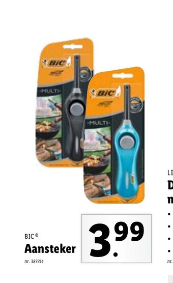 Lidl Bic Aansteker aanbieding