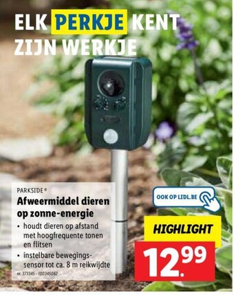 Afweermiddel dieren op zonne-energie