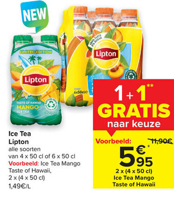 Carrefour Ice tea lipton aanbieding
