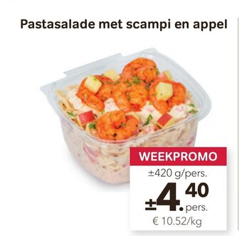 Bon Ap Pastasalade met scampi en appel 420g aanbieding