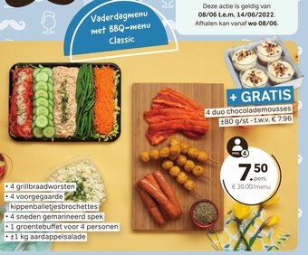 Bon Ap Vaderdagmenu met BBQ-menu classic aanbieding
