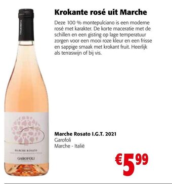 Colruyt Marche rosato I.G.T 2021 aanbieding