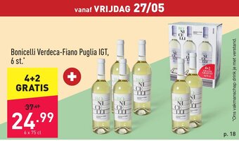 ALDI Bonicelli verdeca-fiano puglia IGT, 6 st aanbieding