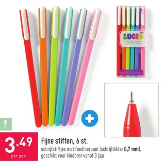 ALDI Fijne stiften, 6 st aanbieding