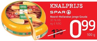 Spar Colruyt Noord-Hollandse jonge Gouda aanbieding