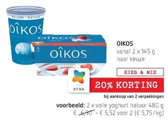 Spar Colruyt Oikos aanbieding