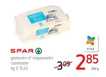 Spar Colruyt Spar gezouten of ongezouten roomboter aanbieding