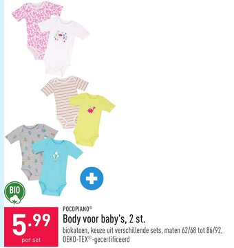 Body voor baby's 2 st