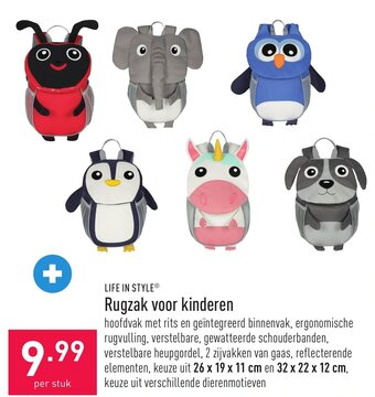 ALDI Rugzak voor kinderen aanbieding
