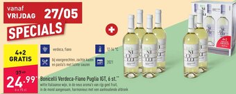 ALDI Bonicelli verdeca-fiano puglia IGT, 6 st aanbieding