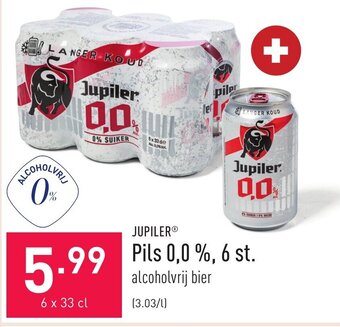 ALDI Jupiler pils 0,0 % 6 st aanbieding