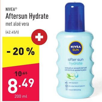 ALDI Nivea aftersun hydrate 200ml aanbieding