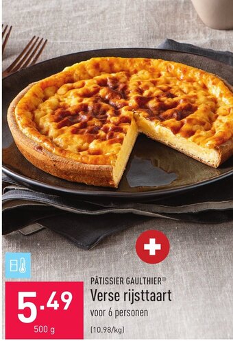 ALDI Verse rijsttaart 500g aanbieding