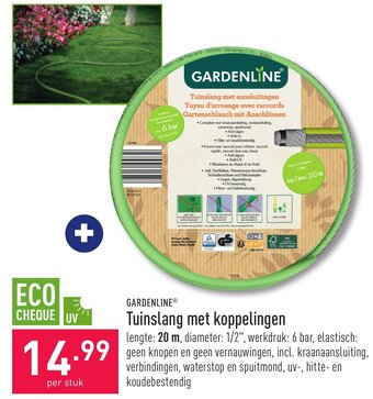 ALDI Tuinslang met koppelingen aanbieding