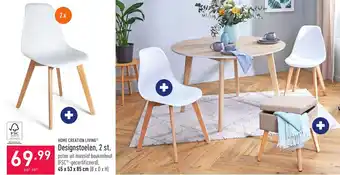 ALDI Home creation living designstoelen 2 st aanbieding