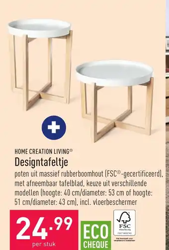 ALDI Home creation living designtafeltje aanbieding