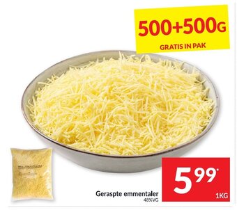 Intermarché Geraspte emmentaler aanbieding