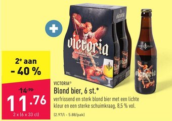 ALDI Victoria Blond bier, 6 st.* aanbieding