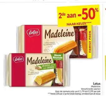 Intermarché Lotus Madeleine aanbieding