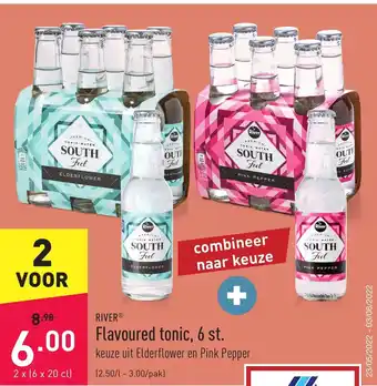 ALDI River Flavoured tonic, 6 st. 2 x (6 x 20 cl) aanbieding