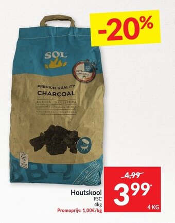 Intermarché Houtskool 4 Kg aanbieding