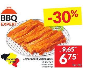 Intermarché Gemarineerd varkensspek in sneden aanbieding