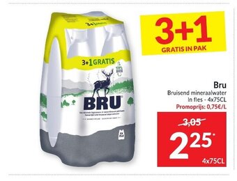 Intermarché Bru Bruisend mineraalwater aanbieding