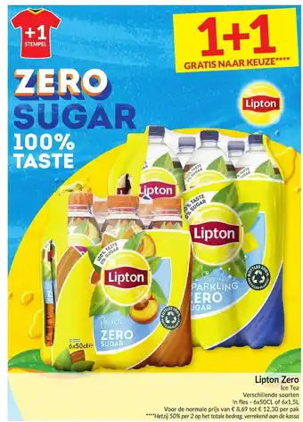 Intermarché Lipton Zero Ice Tea aanbieding