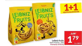 Intermarché Leibniz fruits 2 x 100 G aanbieding