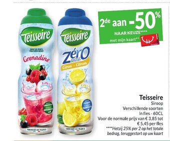 Intermarché Teisseire aanbieding