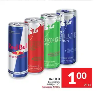 Intermarché Red bull 25 cl aanbieding