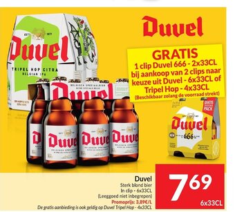 Intermarché Duvel Sterk blond bier aanbieding