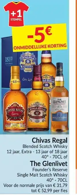 Chivas Regal Blended Scotch Whisky 40°