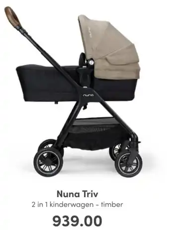Baby & Tiener Nuna triv 2 in 1 kinderwagen - timber aanbieding