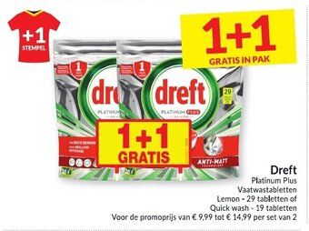 Intermarché Dreft Platinum Plus aanbieding