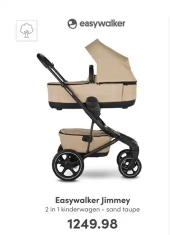 Baby & Tiener Easywalker jimmey 2 in 1 kinderwagen - sand taupe aanbieding